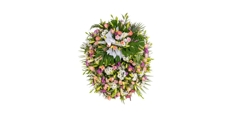 corona-flores-variada-rosas-lilium-claveles-crisantemos