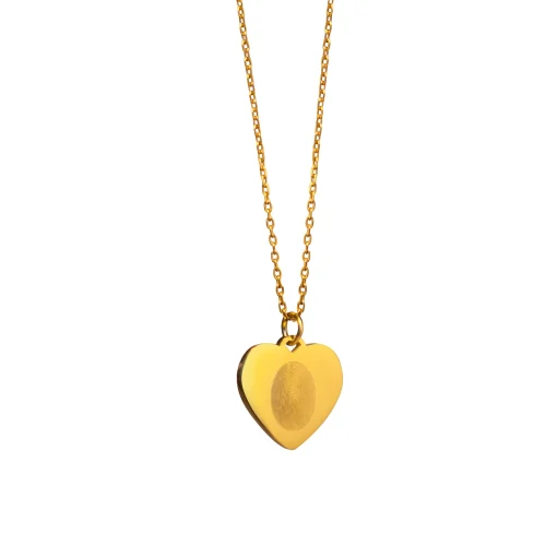 Colgante-Huella-Corazón-Dorado Colgante-Huella-Corazón-Dorado